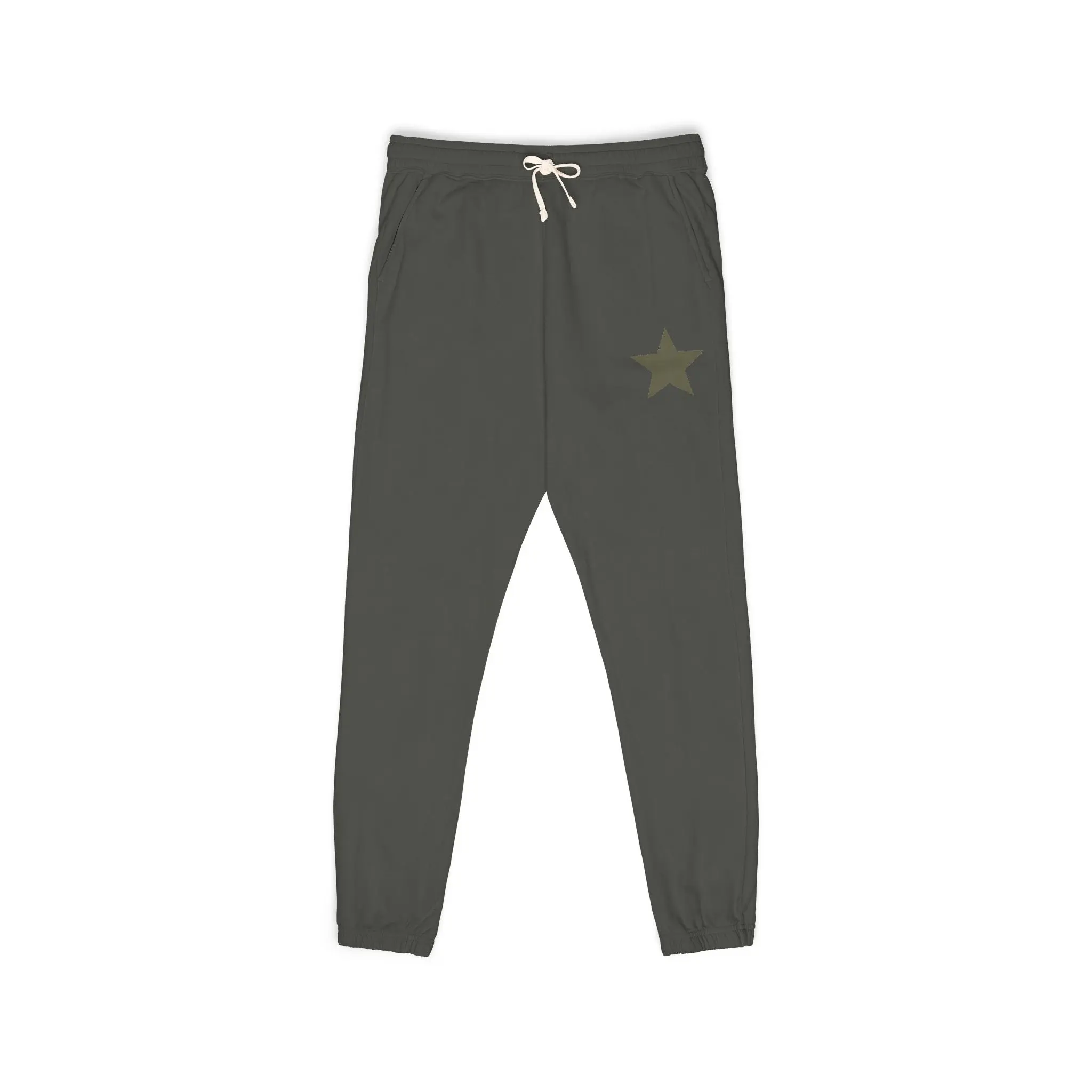 Star Logo Fleece Sweatpants — Garment-Dyed Cozy Joggers