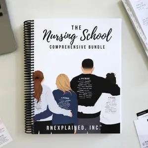 RNExplained, Inc The Nursing School Comprehensive Bundle 2026 Edition Interactive Med-Surg & Pharmacology Workbook Set for RN LPN Students