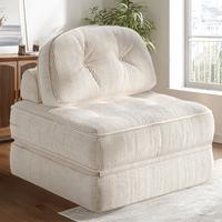 Ivory Cream-ribbed Velvet