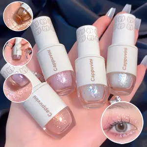 6 Colors Liquid Eyeshadow Palette - Waterproof, Long-Lasting, Highly Pigmented Highlight Sequins Glitter Eye Shadow Makeup for Music Festival, Party, and Night Out - Easy to Apply, Blendable, and Cruelty-Free eyeshadow pencil Cosmetic mystery  eye  shadow