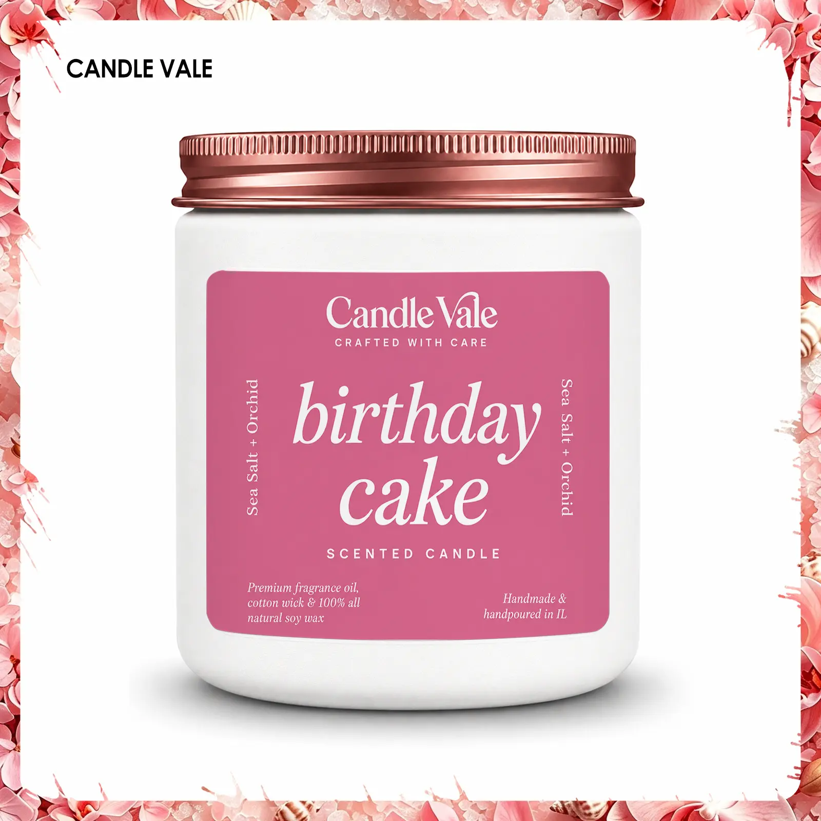 1Pc Handmade Soy Candle, Birthday Cake Celebration Design, 50-Hour Burn, Colorful Birthday Gift for Women Men, Bedroom Bathroom Living Room Home Decor, Hand Poured