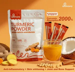 【FDA Approved】Edenara Turmeric Powder Organic - Tri-Synergy Formula With Black Pepper & Cinnamon For Anti-Inflammatory & Joint Comfort &Illuminating Skin