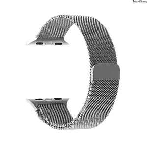 Watch Band Compatible with Apple Watch Stainless Steel Mesh Strap with Unisex Milanese Magnetic Buckle, Compatible with Series 1–10/SE/Ultra, Durable Metal Bracelet, Stylish Gift for Couples
