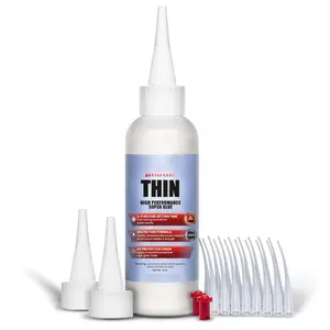 Super Fast Thin,  Instant CA (Cyanoacrylate Adhesive) Super Glue Plus Extra Cap and Microtips, (for Woodturning, Pen Turning, Hobby, Stabilizing, Finish, Inlay) (4 Ounce)