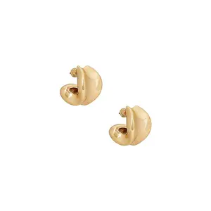 Jenny Bird Chunky Doune Hoop Earrings in Gold