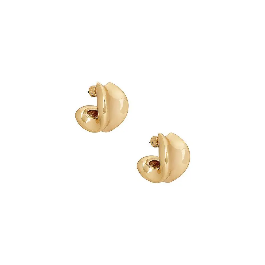 Jenny Bird Chunky Doune Hoop Earrings in Gold