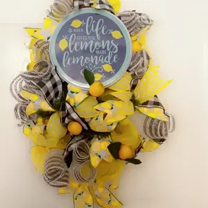 Lemon Door Wreath