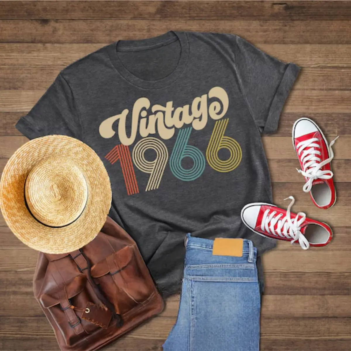 Vintage 1966 Retro Shirt, 60th Birthday Shirt, 60th Birthday Gift, Well Aged