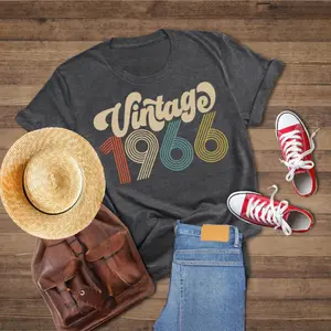 Vintage 1966 Retro Shirt, 60th Birthday Shirt, 60th Birthday Gift, Well Aged