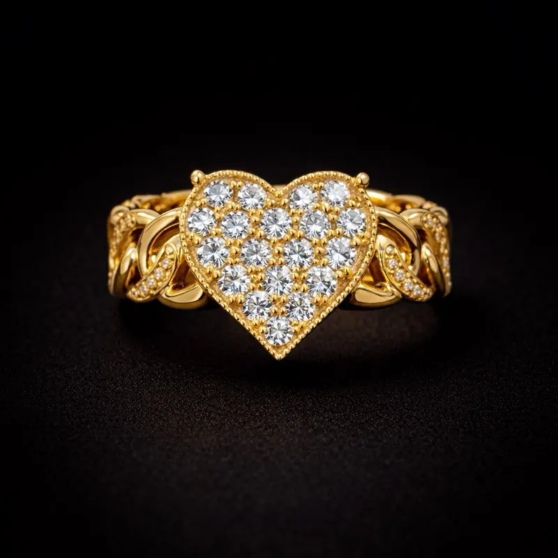 Anillo de or 10k estilo princesa talla 7 y medio
