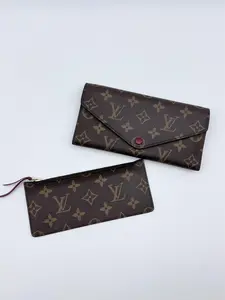 Pre-owned Louis Vuitton Canvas Small Leather Goods Monogram Josephine 2 in 1 Wallet Fuchsia