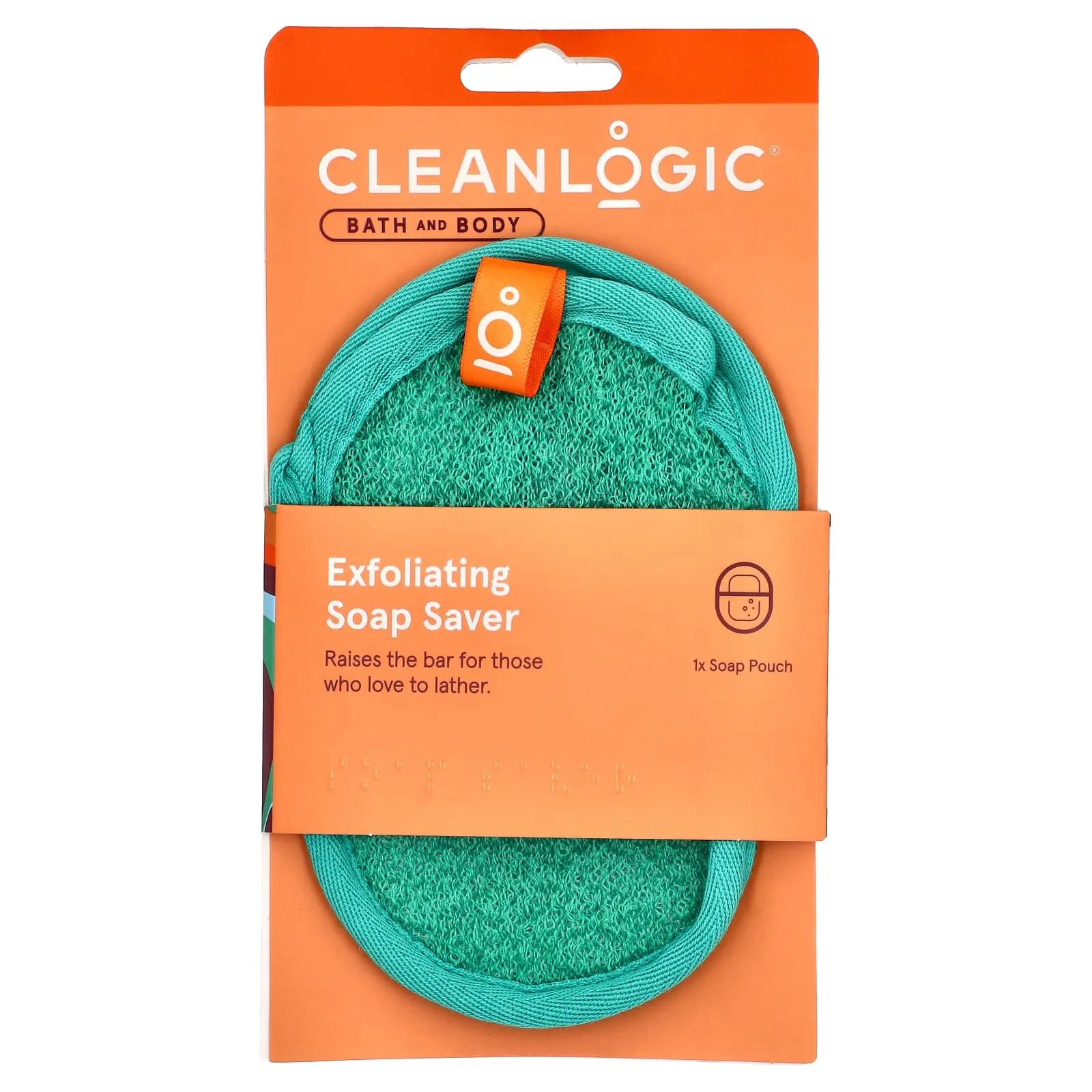 Cleanlogic Bath and Body, Exfoliating Soap Saver, 1 Count