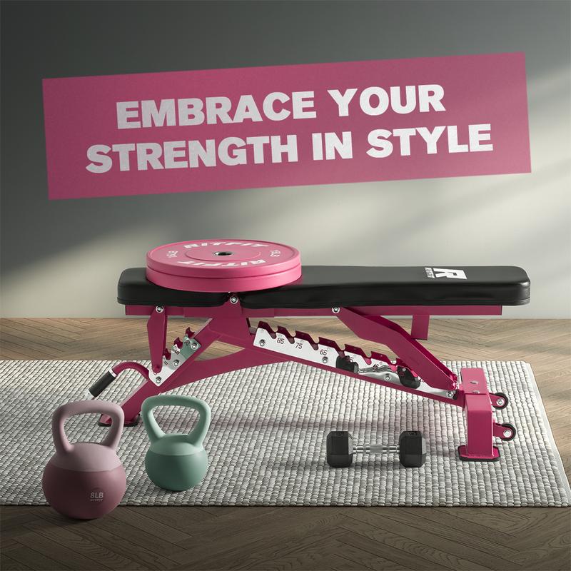 RITFIT Adjustable Weight Bench for Full Body Workouts, Incline, Decline, and Flat Settings - 1300LB Capacity Adjustable Foldable Adjustable Incline Home Gym Equipment Home Fitness Equipment RITFIT Adjustable Weight Bench for Full Body Workouts, Incline, Decline, and Flat Settings - 1300LB Capacity Adjustable Foldable Adjustable Incline Home Gym Equipment Home Fitness Equipment