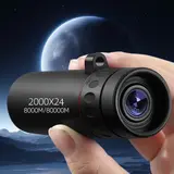 Upgraded 2000x24 HD Monocular Telescope for Adults, Powerful Telescope, Portable High-Definition Night Vision Scope, Perfect for Star Gazing Gift and Outdoor Travel