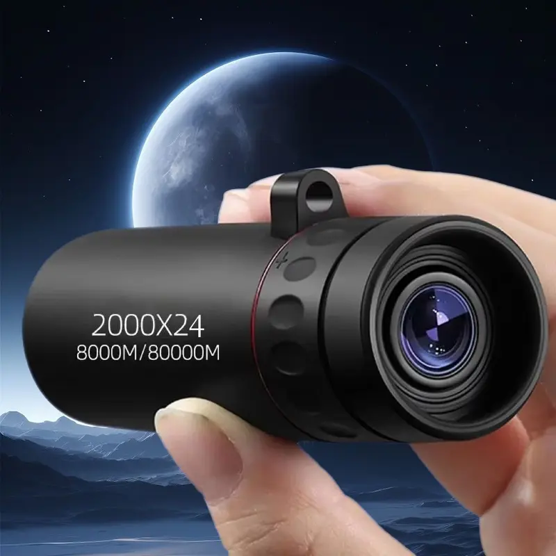 Upgraded 2000x24 HD Monocular Telescope for Adults, Powerful Telescope, Portable High-Definition Night Vision Scope, Perfect for Star Gazing Gift and Outdoor Travel