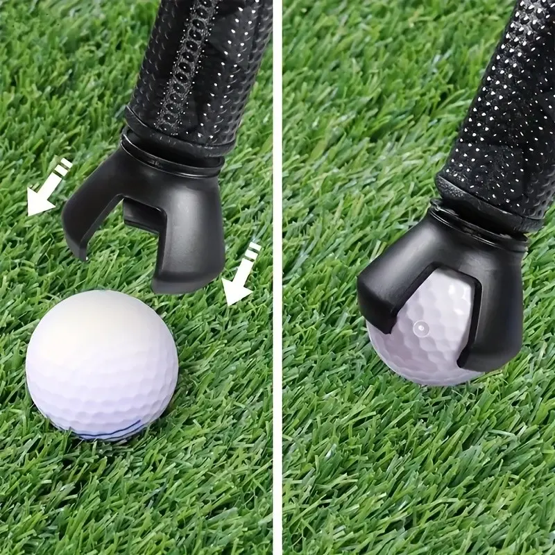 Golf Ball Retriever Grabber, 3-Prong Design, Back-Saving Claw Attachment, Ideal for Convenient Ball Retrieval & Storage, Essential Golf Accessory