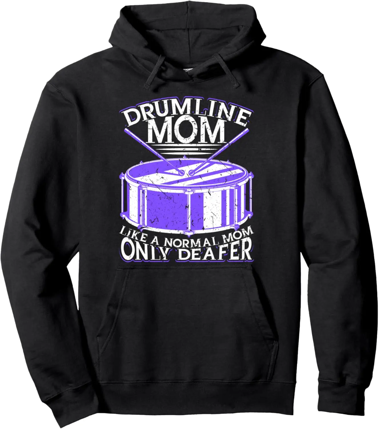 Drumline Mom Marching Band Percussionist Pullover Hoodie