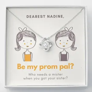 Personalized Be My Prom Pal Gift For Friend, Promposal Friendship Gift, Who Needs A Mister, Prom Gift Ideas, Homecoming Proposal Set Knot