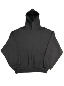 New Style Men Fleece black Color Pullover Hoodie, Relaxed Oversized Fit,Casual Streetwear Hooded Sweatshirt, Comfortable for Daily Outings, Leisure Time and Everyday Casual Matching