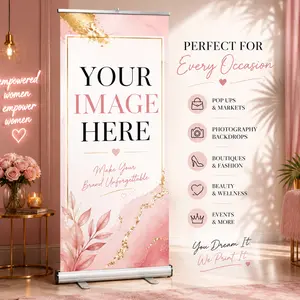 33x80 Retractable Banner with carrying case.