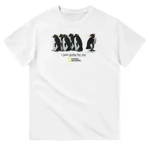 I Just Gotta Be Me Penguins T-Shirt, Animal Tee, Gifts Shirt, Unisex Vintage Graphic Tees Gothic Grunge Y2k Emo Scene Amity Affliction Style Clothes Men Women Streetwear