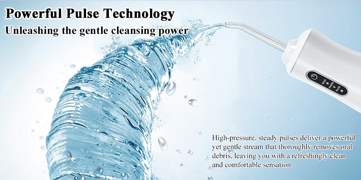 Portable Electric Water Flosser for Teeth, 3 Modes, 4 Jet Tips, Rechargeable Oral Irrigator for Cleaning & Flossing, Ideal for Tonsil Stone Removal, Travel-Friendly, Perfect Birthday Gift for Adult