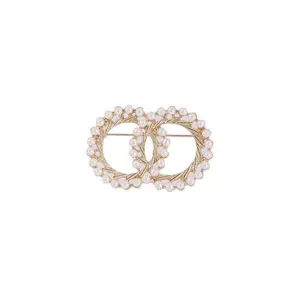 Vintage Double Circle Brooch