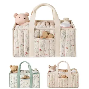 Baby Diaper Bag Organizer, Large Capacity Foldable Mummy Bag, Essential Newborn Essentials for Men & Women, All-Season Use