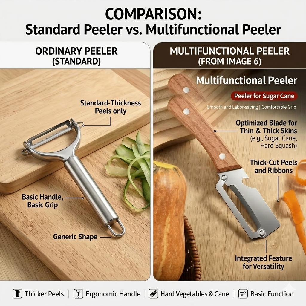 2PCS 2 in 1 Multifunctional Vegetable Peeler & Bottle Opener  All In One Peeler Multi-Functional Kitchen Tool Stainless Steel Potato & Fruit Peeler