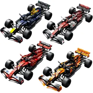 1:10 Classic Formula Racing Car Model Building Kit, Movie-Inspired Set, Customizable Tech Bricks, High Detail Collectible Toy for Adults & Kids, Building Blocks Set