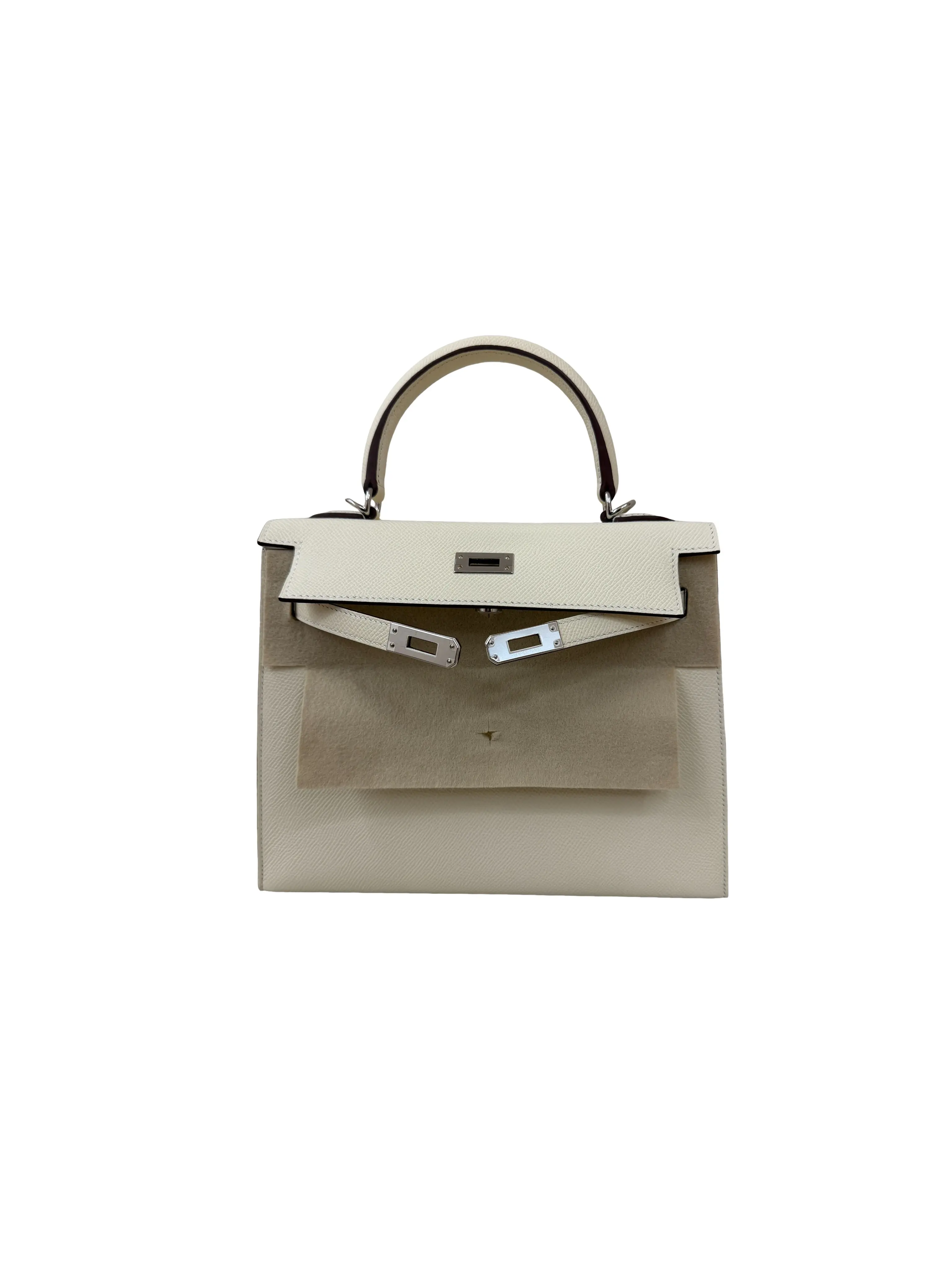Pre-owned HERMÈS leather Crossbody Bags Kelly 25 Sellier Bag stamp u