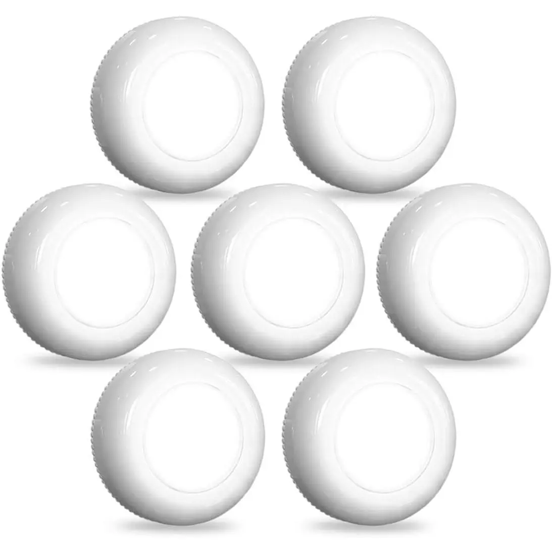 Tap Light Push Lights, 7 Pack Small Under Cabinet Touch Puck Lights Battery Operated Powered Stick On Light for Closet Counter Kitchen RV Indoor Outdoor