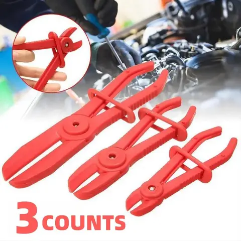 Nylon Hose Clamp Tool Set, Car Brake Fuel Water Line Hose Clamp Pliers Set, Hands Free Car Repair Tool