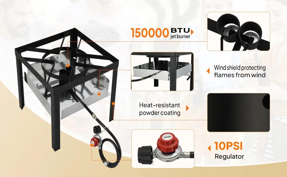 [FLASH SALE] ROVSUN 60 QT Outdoor Propane Turkey Fryer Kit