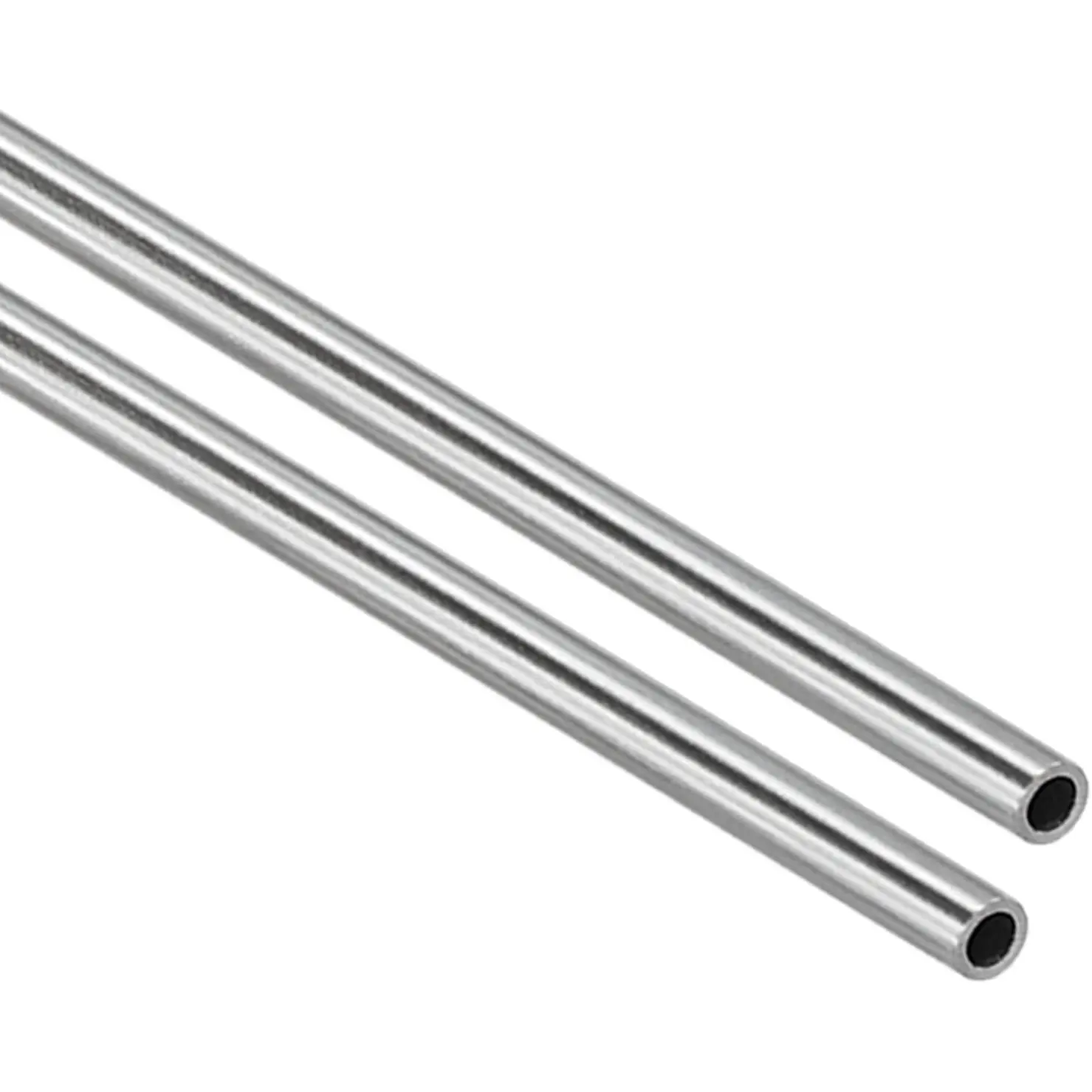 304 Stainless Steel Tubing Tube, 2 Pcs 1" OD Thickened Metal Pipe Stainless Steel Seamless Tube Industrial Weldable Straight Tube, 12 inch Length for Cutting Welding