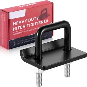 Hitch Tightener Anti Rattle for 2" inch Trailer Hitches, No Rattle Noise Tow , Rust-Free Hitch Stabilizer, Reduce Movement on Hitch Mount Hitch Cargo Carrier  Rack (2" Black)
