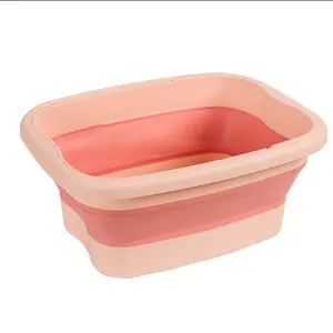Foldable Foot Spa Bucket, Deep Soaking Tub for Home Use, Foot Bath Basin, Health Care Foot Soaking Container, Portable Foot Bucket for Dormitory with Thermal Insulation