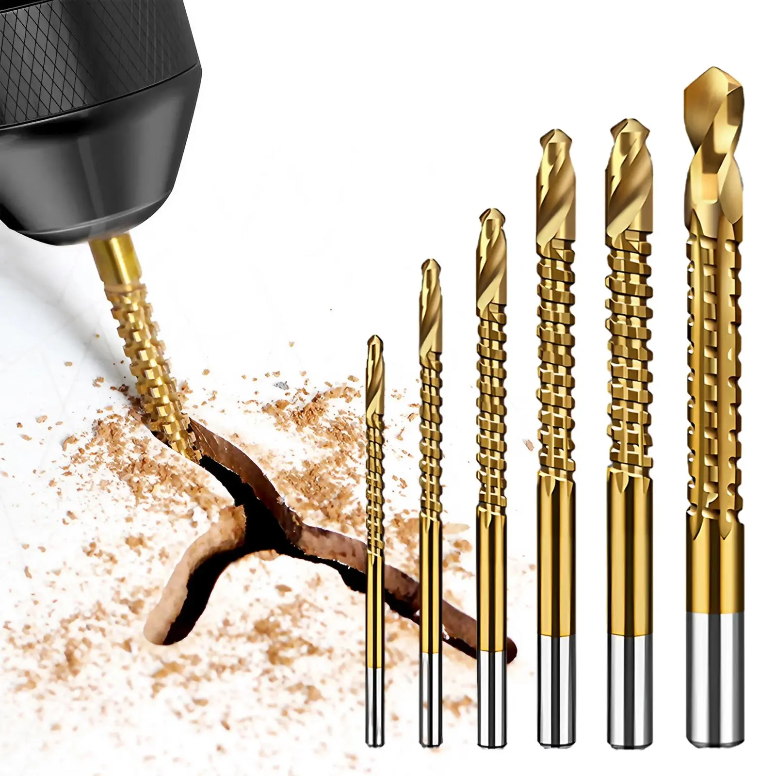 High Speed Steel Drill Bit Set, Spiral Drill Bit Set for Wood & Metals & Plastic, Impact Bit Set, Power Tool Accessories, Drilling Tool Accessories, Cutting, Hardware, Drill Bits Set, Drill Bits Kit
