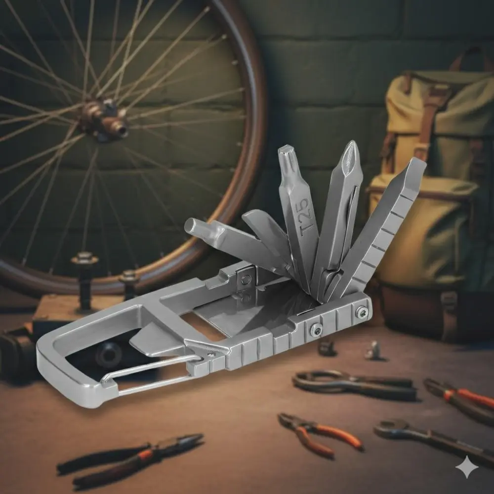 Multifunctional Keychain Tool Kit: Mini Portable Screwdriver, Multifunctional Screwdriver Tools, Wrench, Bottle Opener, All-in-One Design for Outdoor, Travel, Camping, Hiking, Emergency Repair & Survival, Durable, Anti-Lost EDC Keychain Tool