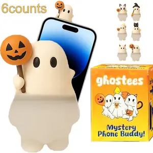 Halloween Phone Charm Set, 6 Styles for Car Screen, Rearview Mirror, Phone & Laptop Decoration, Holiday Gift Idea, Seasonal Accessories, Smartphone Accessories, Cellphone Accessories