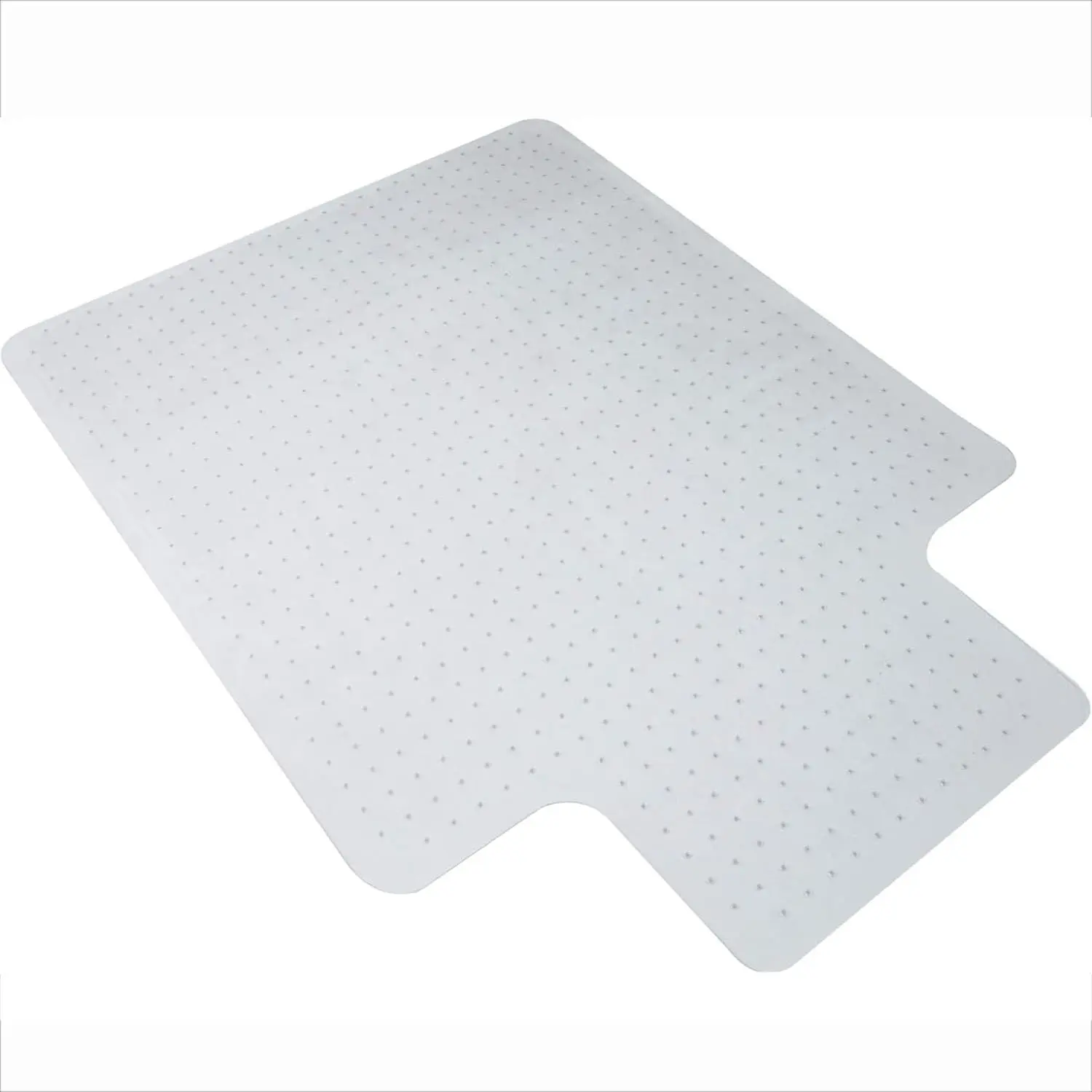 36'' x 48'' PVC Office Chair Mat with Extended Lip - Gripping Surface, Easily Cleanable Floor Protection for Office Space (Tools & Hardware Accessory, 48 in Protection for Flooring)