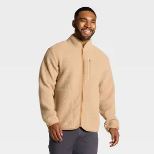 Men's High Pile Fleece Full Zip Sweatshirt - All In Motion
