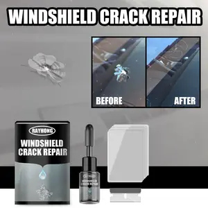 Car Windshield Adhesive Glue Crack Repair Seam Clear Strong Bonding Agent, Automotive Glass Sealer, Easy Application, Durable Fix