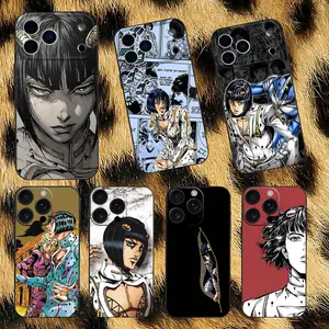 Bucciarati JoJos Bizarre Adventure Phone Case For iPhone 17,16,15,14,13,12,Pro,Max,Plus,E,SE4,Air,Mini Black Soft Box