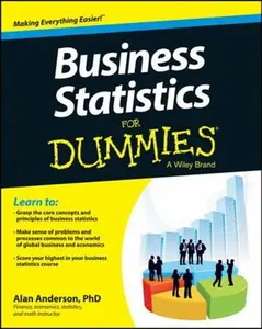 USED-Business Statistics for Dummies by Anderson, Alan (Paperback)