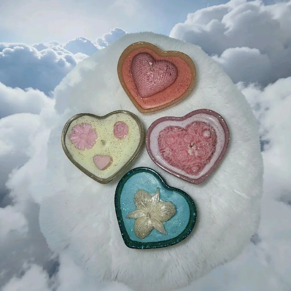 Heart Shaped Fragrance Scented Tea Lights - Daily Home Decor Candles with Functionality, Style, Ambience Boost; Thoughtful Anniversary Gift for Creating Cozy Home Aromas