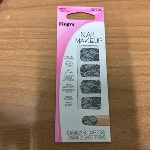 Salon Quality Nails Kit, Press On Nail Strips with Glue Tabs, XS-L Sizes for Beauty & Personal Care Use
