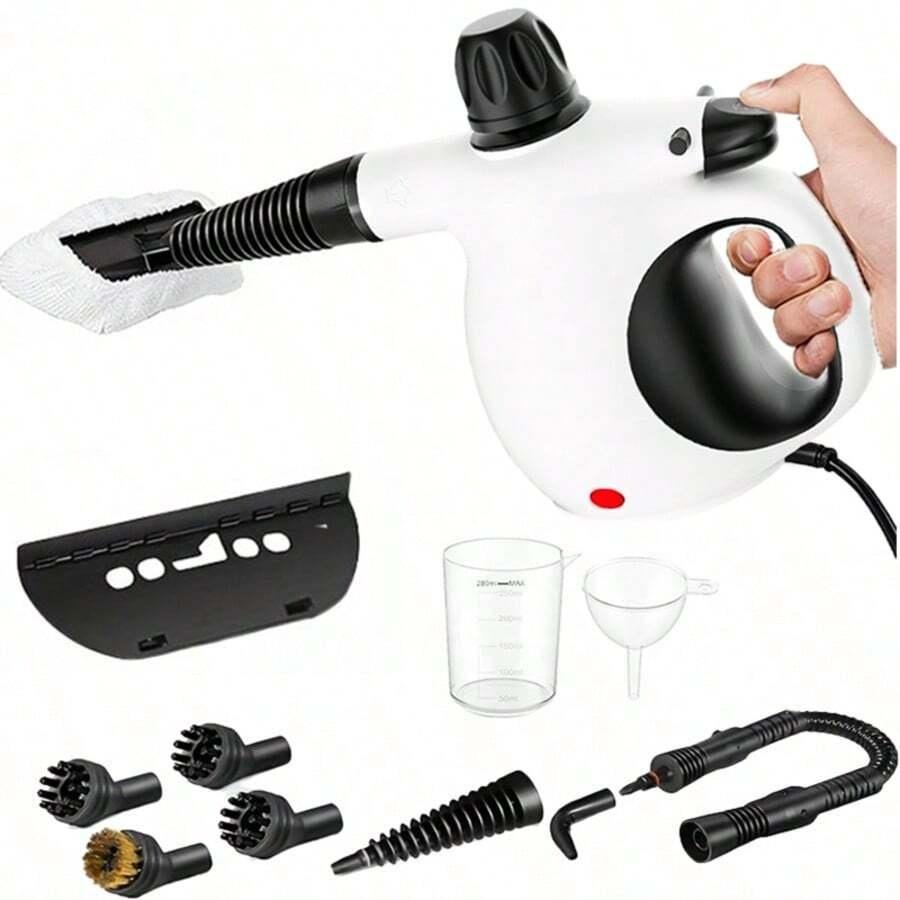 Steam Cleaner, Pressurized Steam Cleaner For Home&Car, Upgrade 450ML/15.22 Oz Tank, Lightweight Portable Steamer With 12Accessories For Cleaning Kitchen, Grout, Furniture, Couch, Car And Bathroom