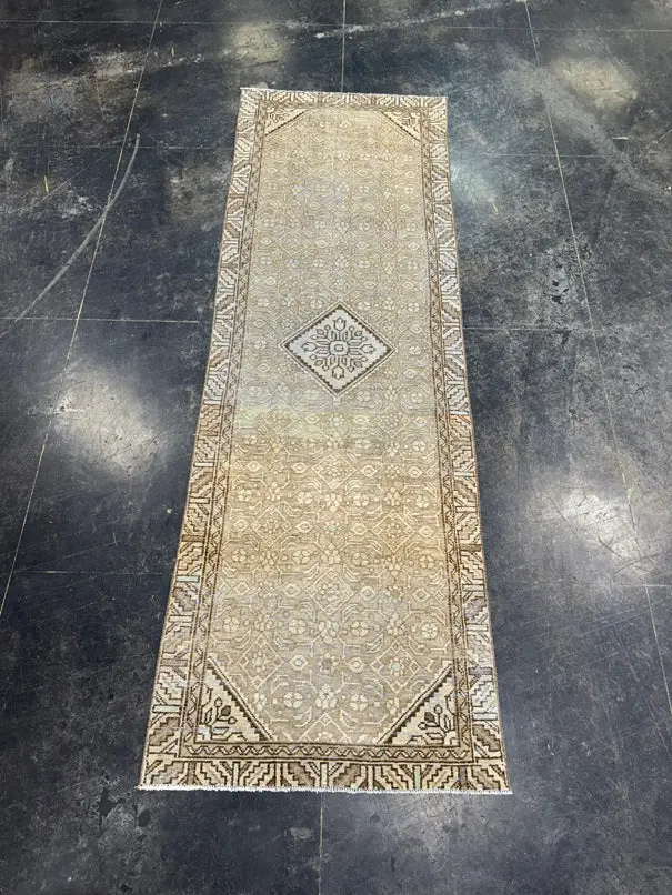 Turkish Vintage Runner Rug 2'11" x 9' #24450