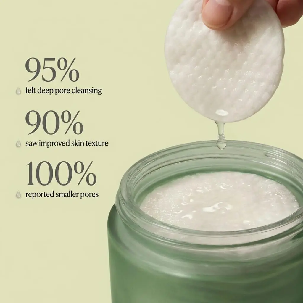 AHA/BHA Dual-Action Toner Pads - Lavender Soothing Formula for Sensitive Skin - Smooth, Hydrating, Dewy Finish - Reduces Blackheads, Blemishes, Pore Clogging - 70 Gentle Textured Korean Skincare Pads